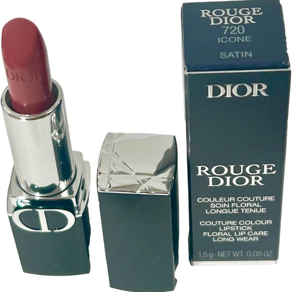 DIOR Rouge Dior 720 Icone Satin Couture Color Longwear Lipstick Mini 0.05oz NEW - Picture 2 of 4